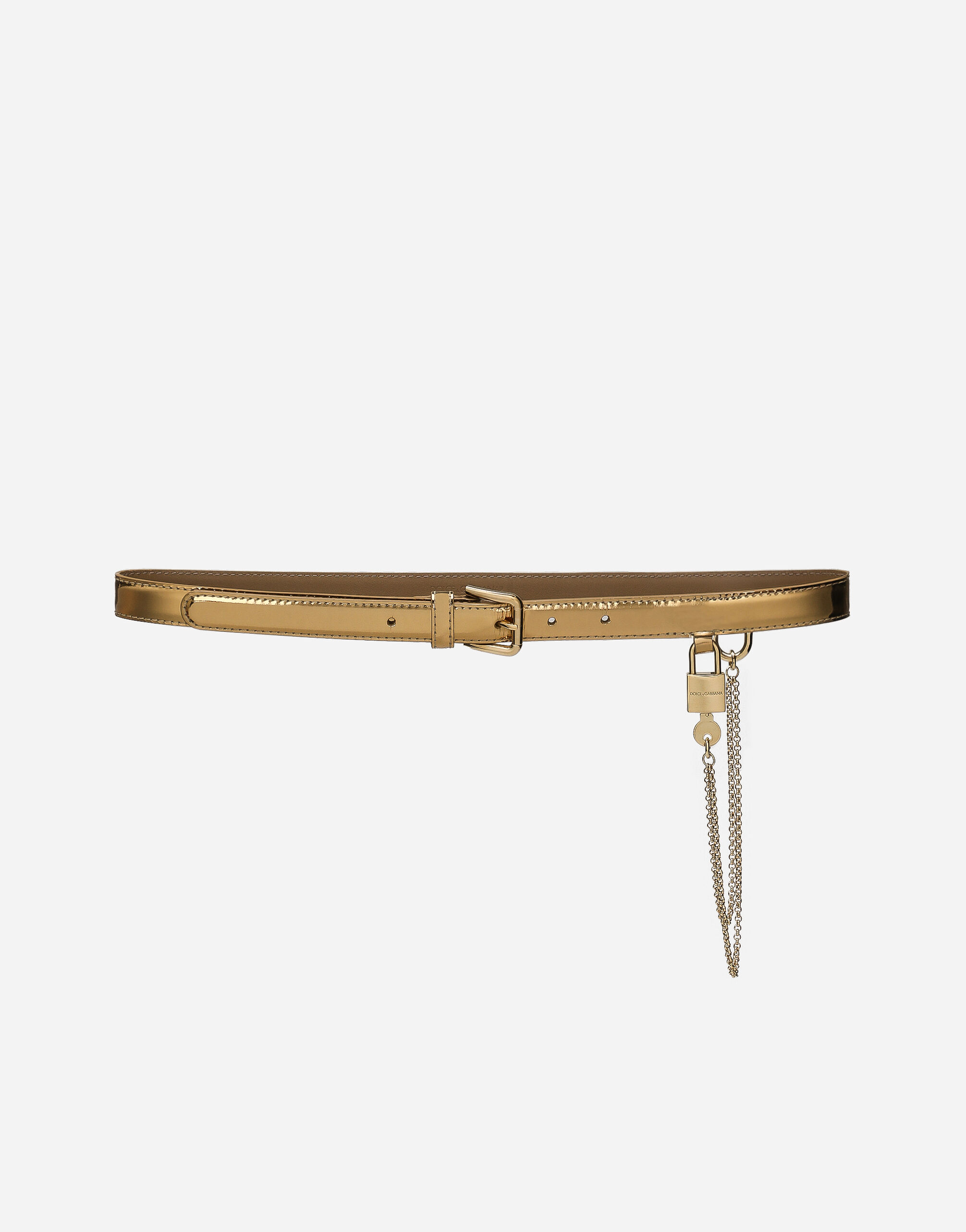 Dolce & Gabbana حزام مع سلسلة مطبعة FB389AGDCM4