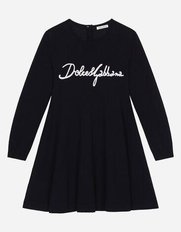 ${brand} Vestido de punto con logotipo Dolce&Gabbana ${colorDescription} ${masterID}