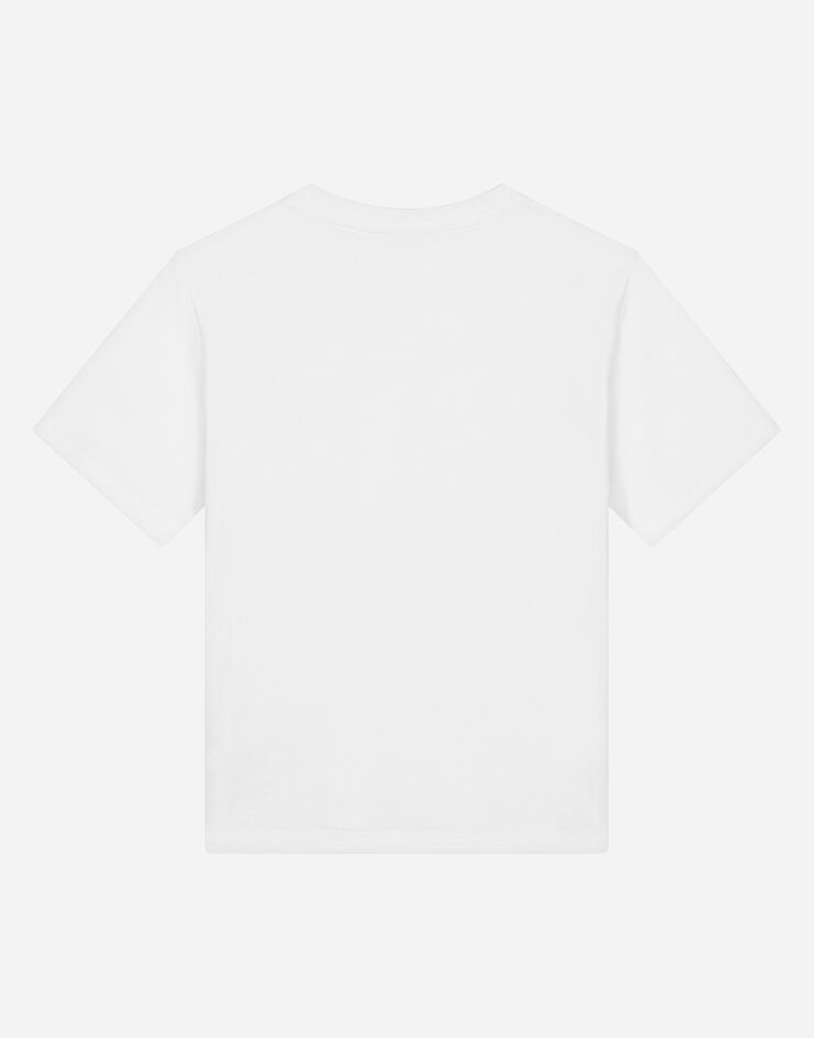 Dolce & Gabbana Sweat-shirt en jersey à logo DG Blanc L4JTBLG7M4S