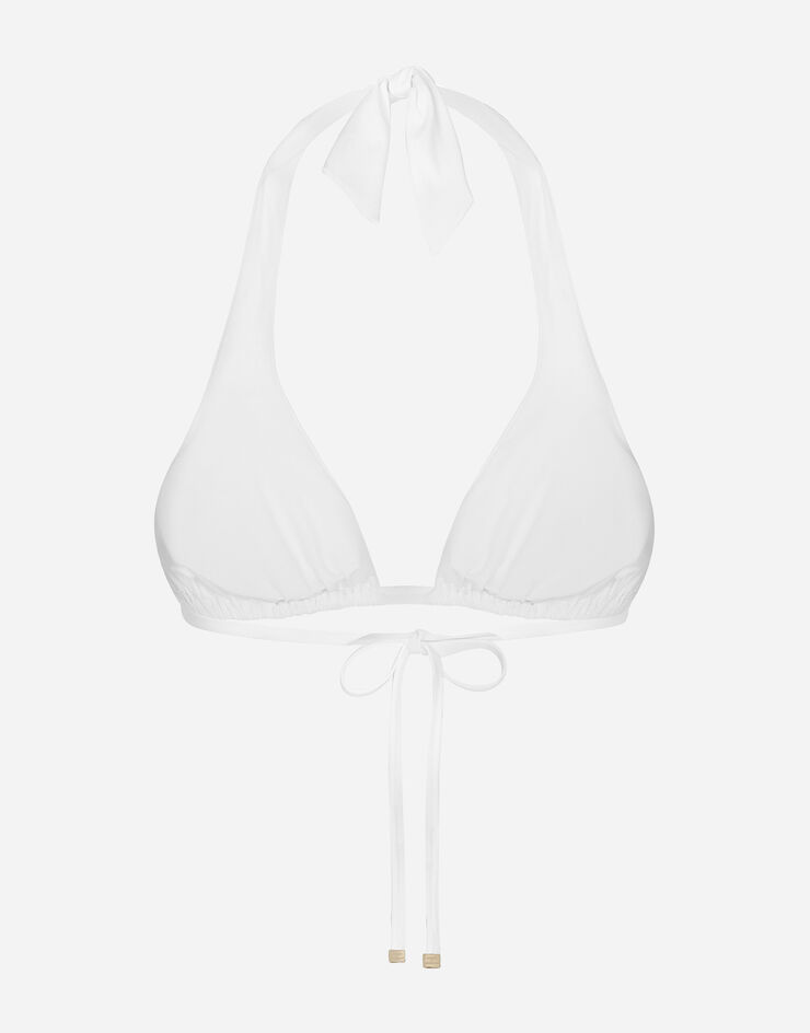 Dolce & Gabbana Padded triangle bikini top ホワイト O1A01JONO12