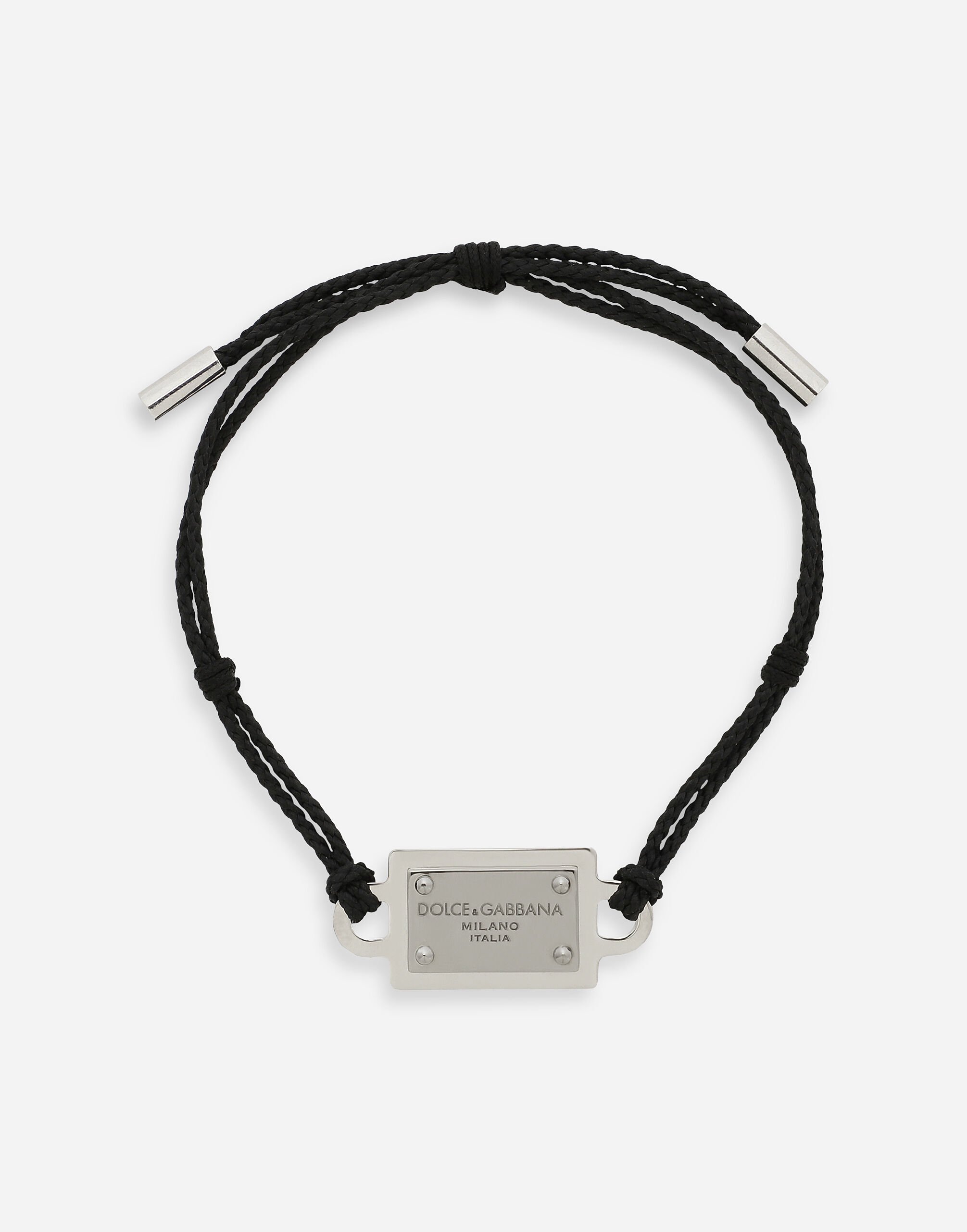 ${brand} Pulsera de cuerda con placa Dolce&Gabbana ${colorDescription} ${masterID}