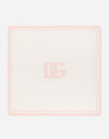 Dolce & Gabbana DG 徽标印花平纹针织被子 粉红 LNJAD8G7L5F