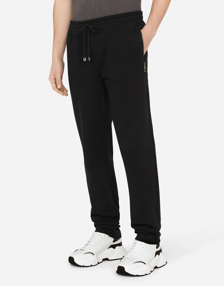 Cotton sweatpants in Black for