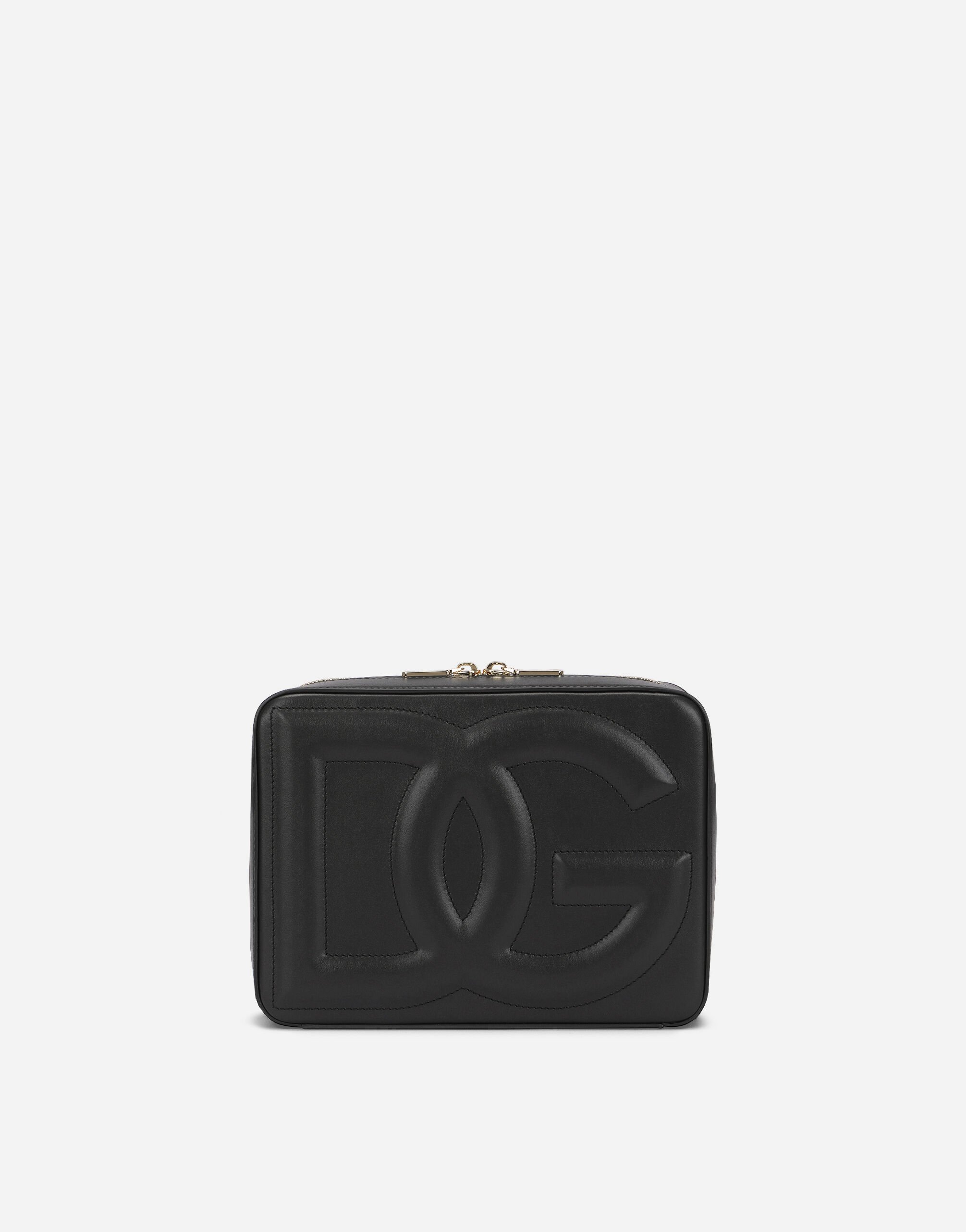 Dolce & Gabbana Medium calfskin DG Logo Bag camera bag Black F26R2TOUADW