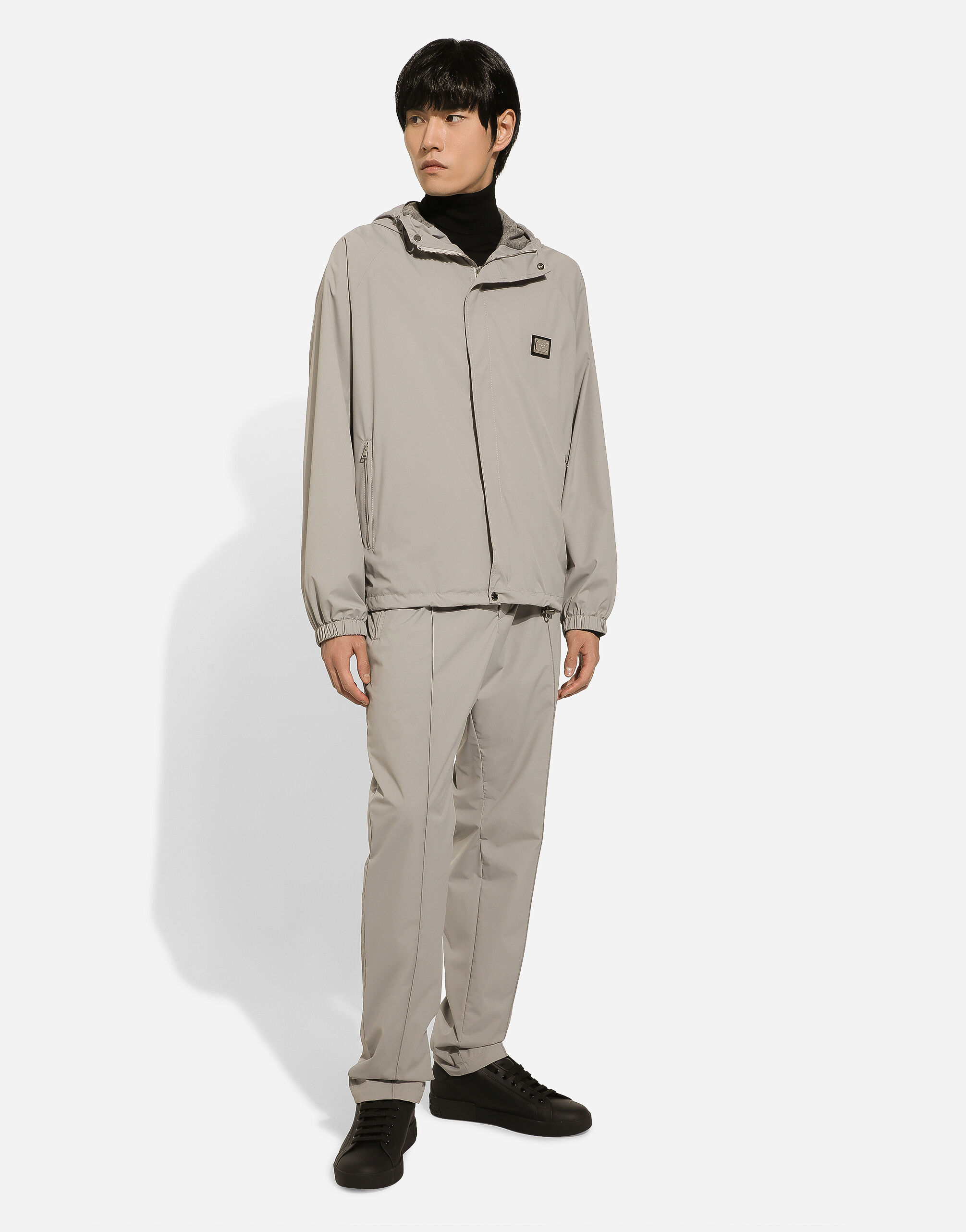 Hooded jacket in Grey for | Dolce&Gabbana® US