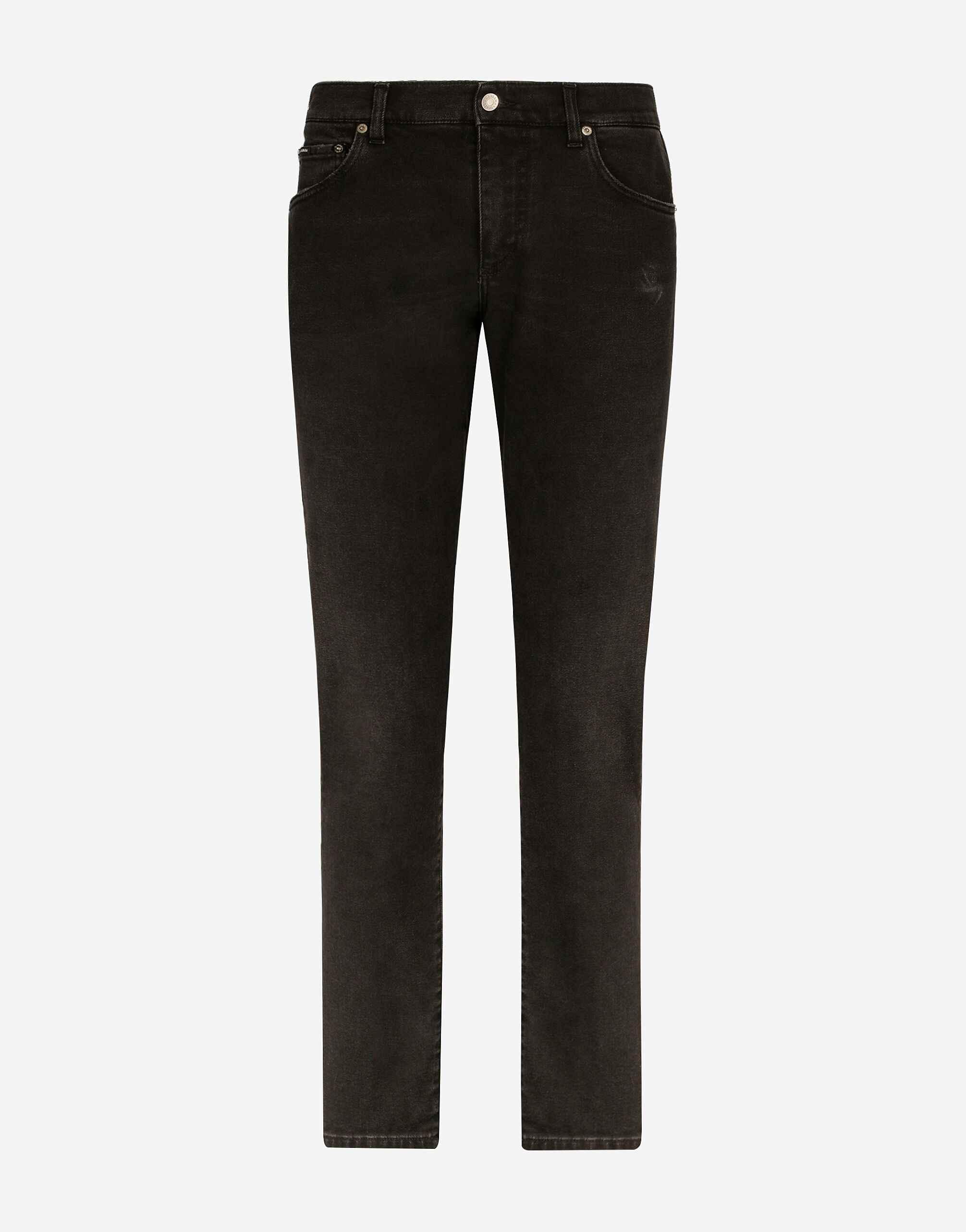 Dolce&Gabbana Slim fit stretch denim jeans with subtle abrasions Brown G9AKKLHULS1