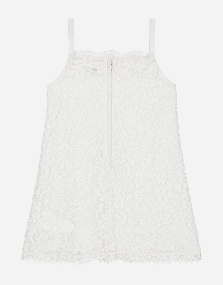 Dolce & Gabbana Платье из кордового кружева белый L53DS1FLM55
