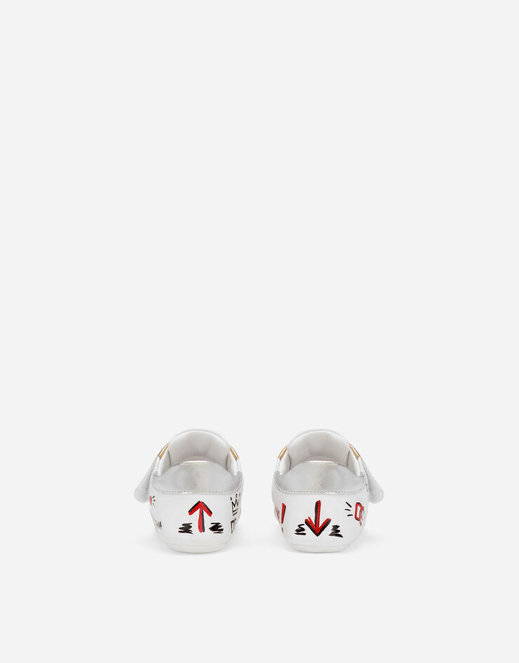 Dolce & Gabbana Sneakers basses en cuir d’agneau imprimé Multicolore DK0109AK477
