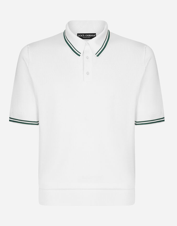 Dolce & Gabbana Silk polo-shirt White GXZ02TJBSJW