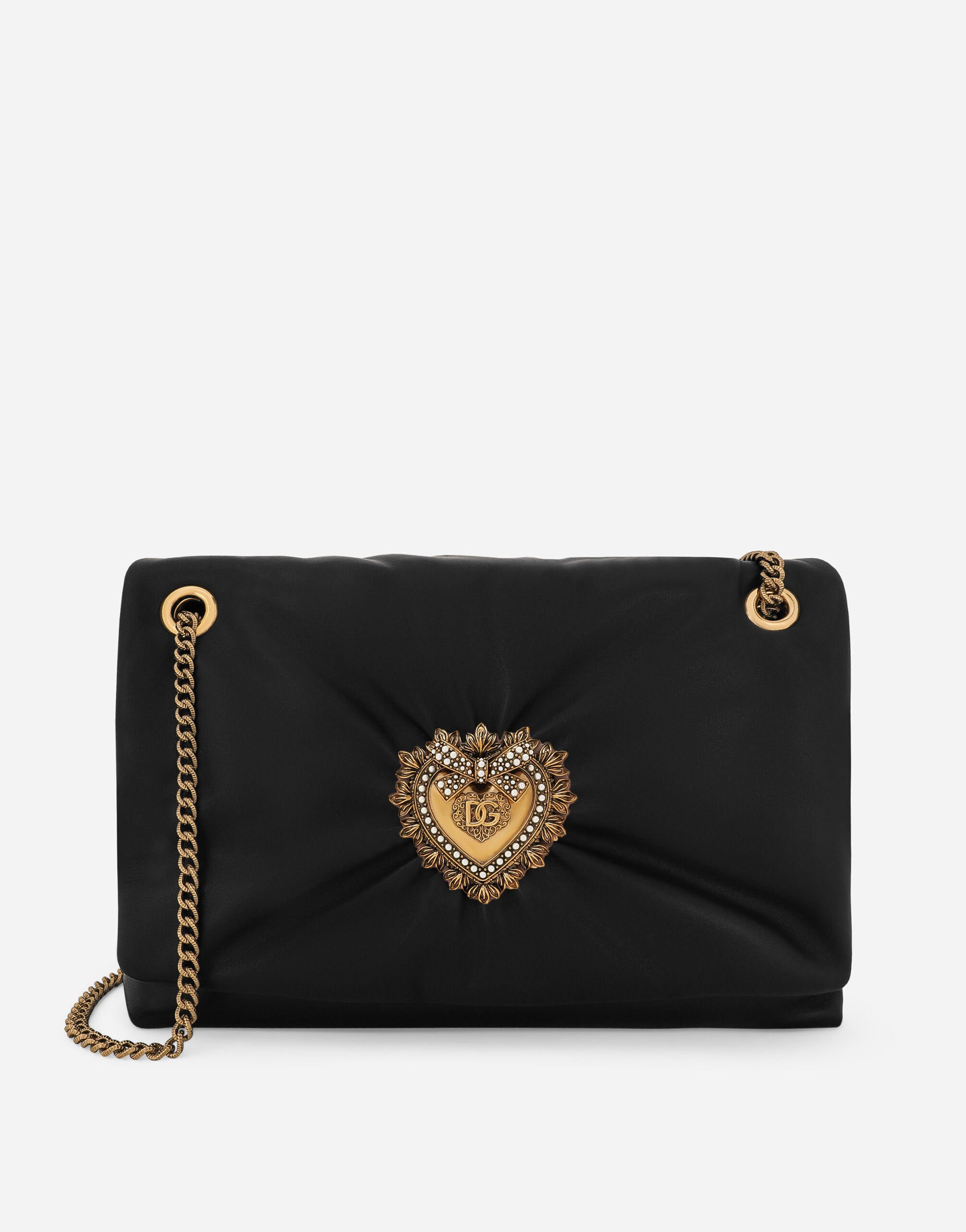 Dolce & Gabbana Large Devotion Soft shoulder bag Yellow BB7158AW437
