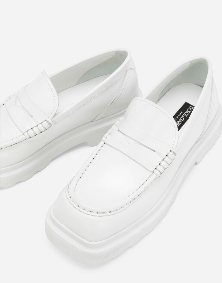 Dolce & Gabbana Calfskin loafers White A30204AB640