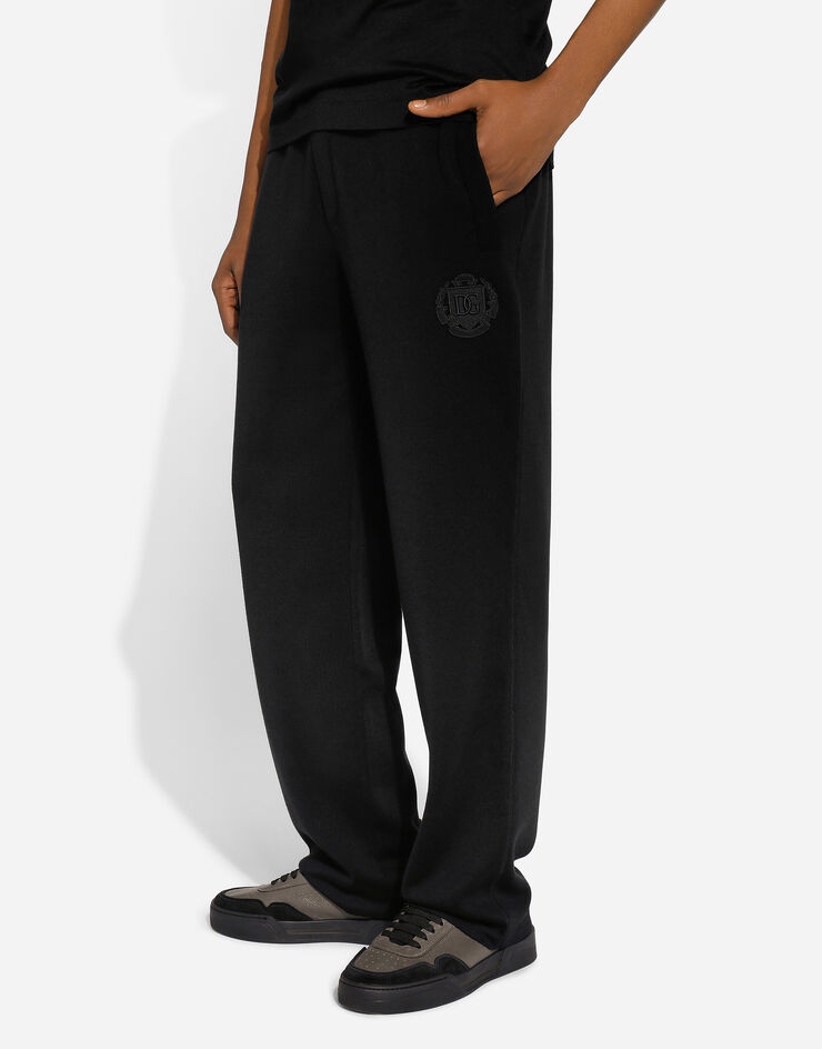 Dolce & Gabbana Wool jogging pants Black GXU16ZJFMCZ