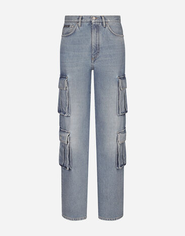 ${brand} Cargo-Jeans aus Baumwolldenim ${colorDescription} ${masterID}