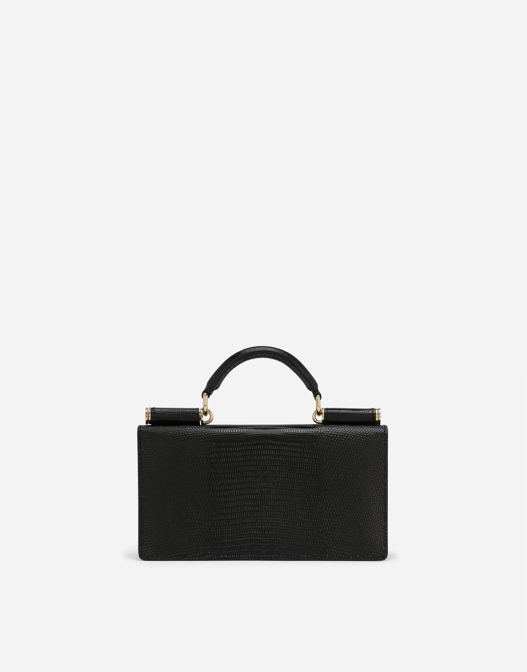 Iguana-print mini bag in Black for Women | Dolce&Gabbana®