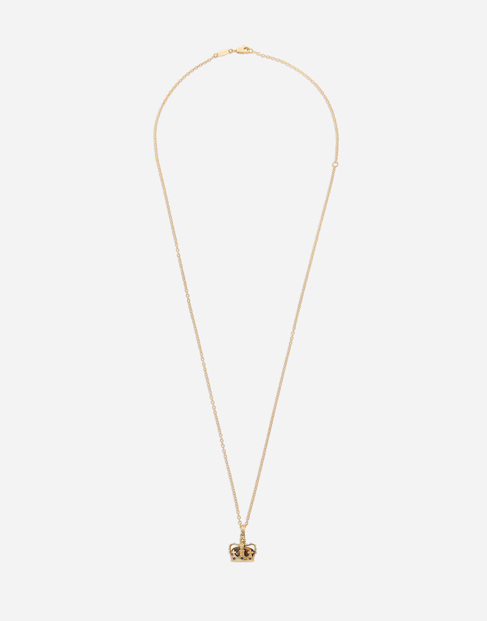 ${brand} Crown yellow gold pendant with iron eye ${colorDescription} ${masterID}