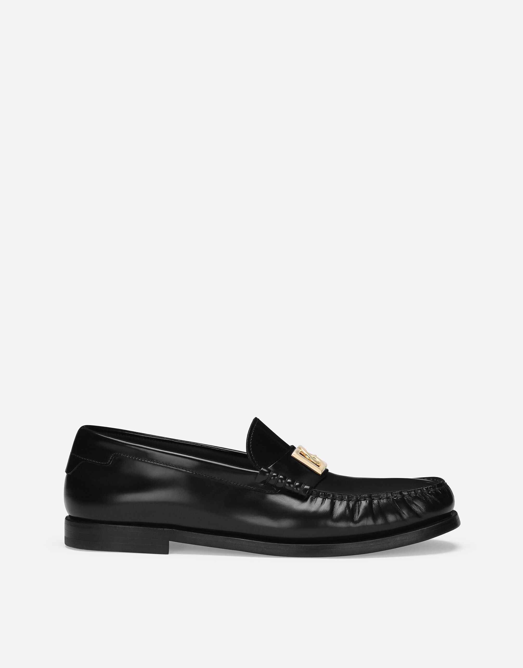 Dolce & Gabbana حذاء لوفر من جلد عجل مصقول بيج BM2274AN233