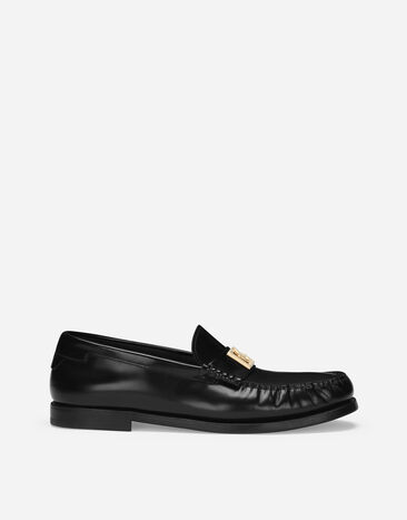 Dolce & Gabbana Brushed calfskin loafers Brown A50523AJ183