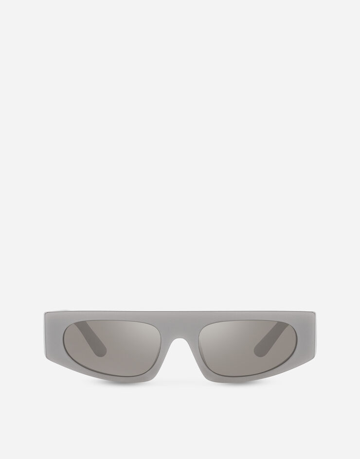 Dolce & Gabbana Солнцезащитные очки DG Crossed Серый с металлическим отливом VG400BVP36G