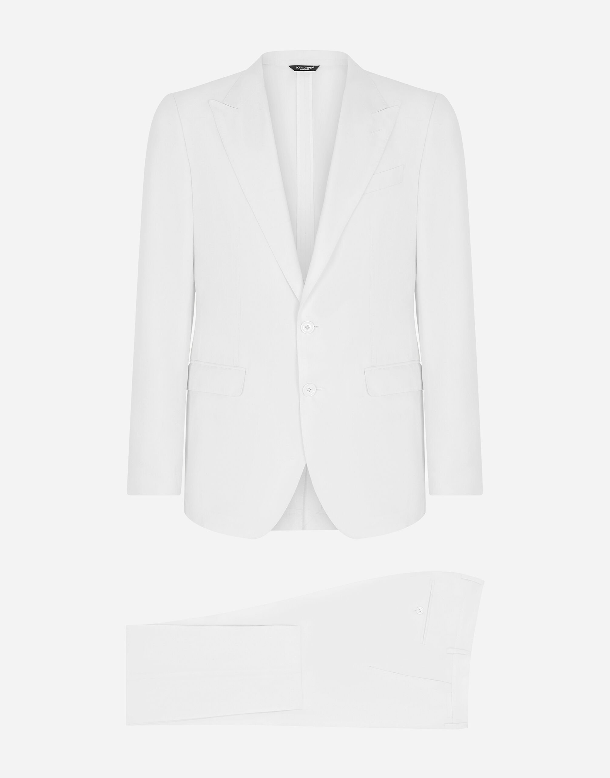 Dolce & Gabbana タオルミーナフィット シングルブレスト スーツ ホワイト GKAHMTFUTBT