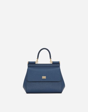 Dolce & Gabbana Henkeltasche Sicily mittelgroß BLAU BB6003A1001