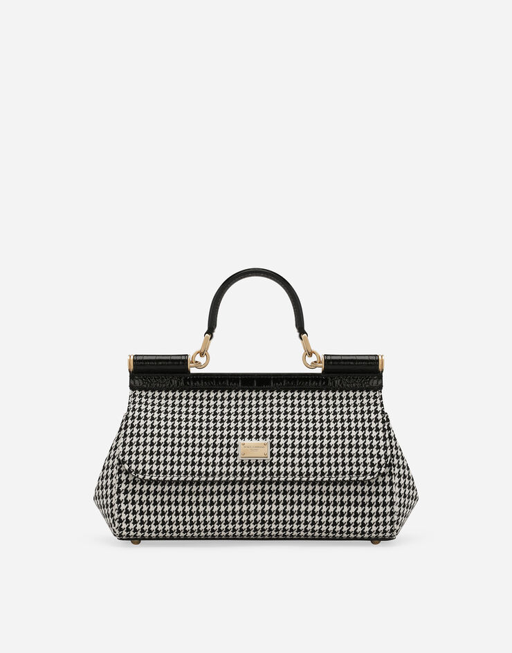 Dolce & Gabbana Längliche Henkeltasche Sicily mittelgroß Mehrfarbig BB7652AV919