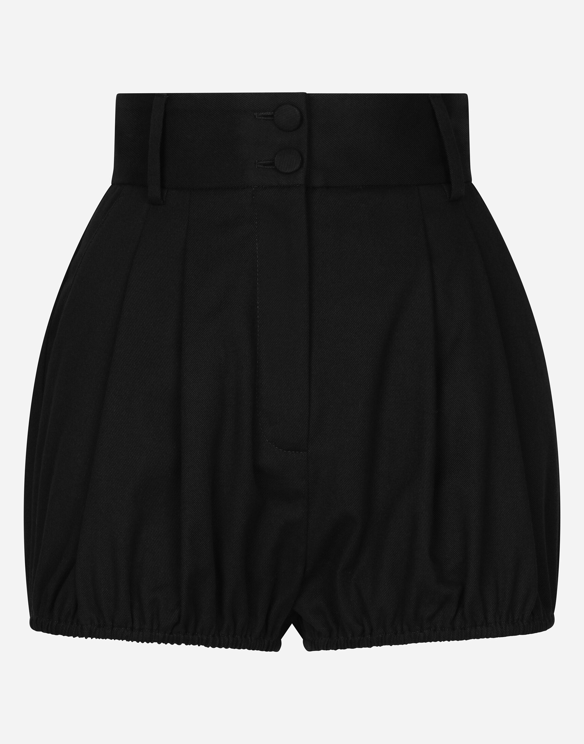 Dolce & Gabbana Jupe-culotte short boule en coton Imprimé FTC4STHI1TK