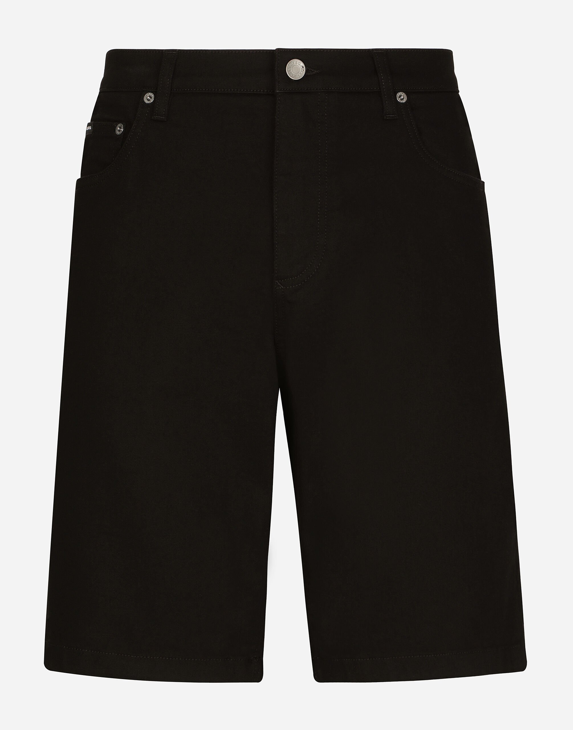 Dolce & Gabbana Black wash stretch denim shorts Multicolor G9NL5DG8GW9