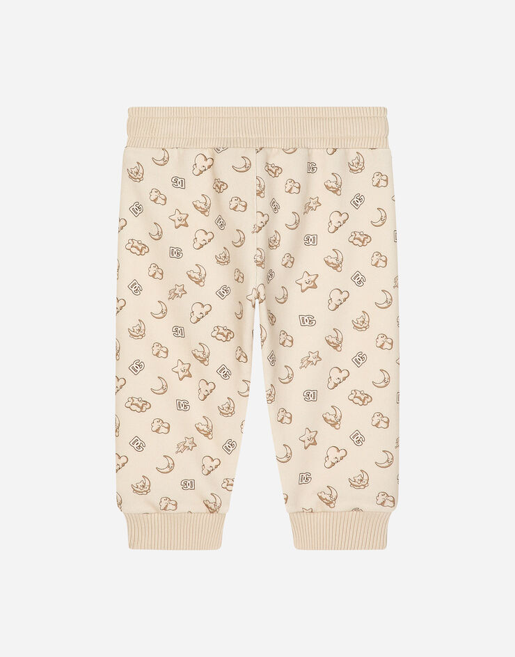 Dolce & Gabbana Pantaloni jogging in jersey con stampa stelle e lune Stampa L1JPIBHS7PH