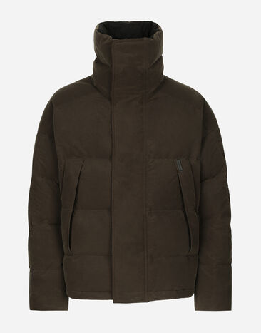 ${brand} Padded canvas jacket with high neck ${colorDescription} ${masterID}