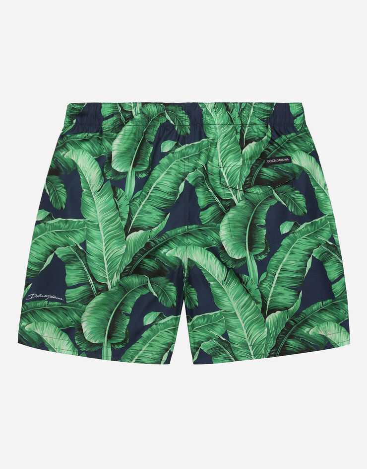 Dolce & Gabbana Nylon swim trunks with banana tree print 인쇄 L4J818G7K8F