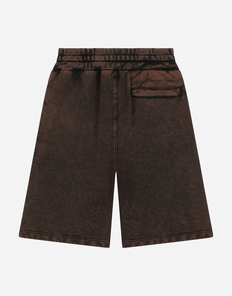 Dolce & Gabbana Jersey jogging shorts Brown L4JQR1G7L1Z