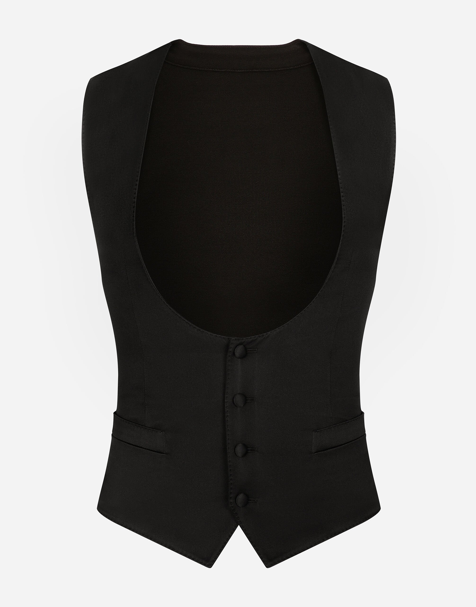 ${brand} Single-breasted silk vest ${colorDescription} ${masterID}