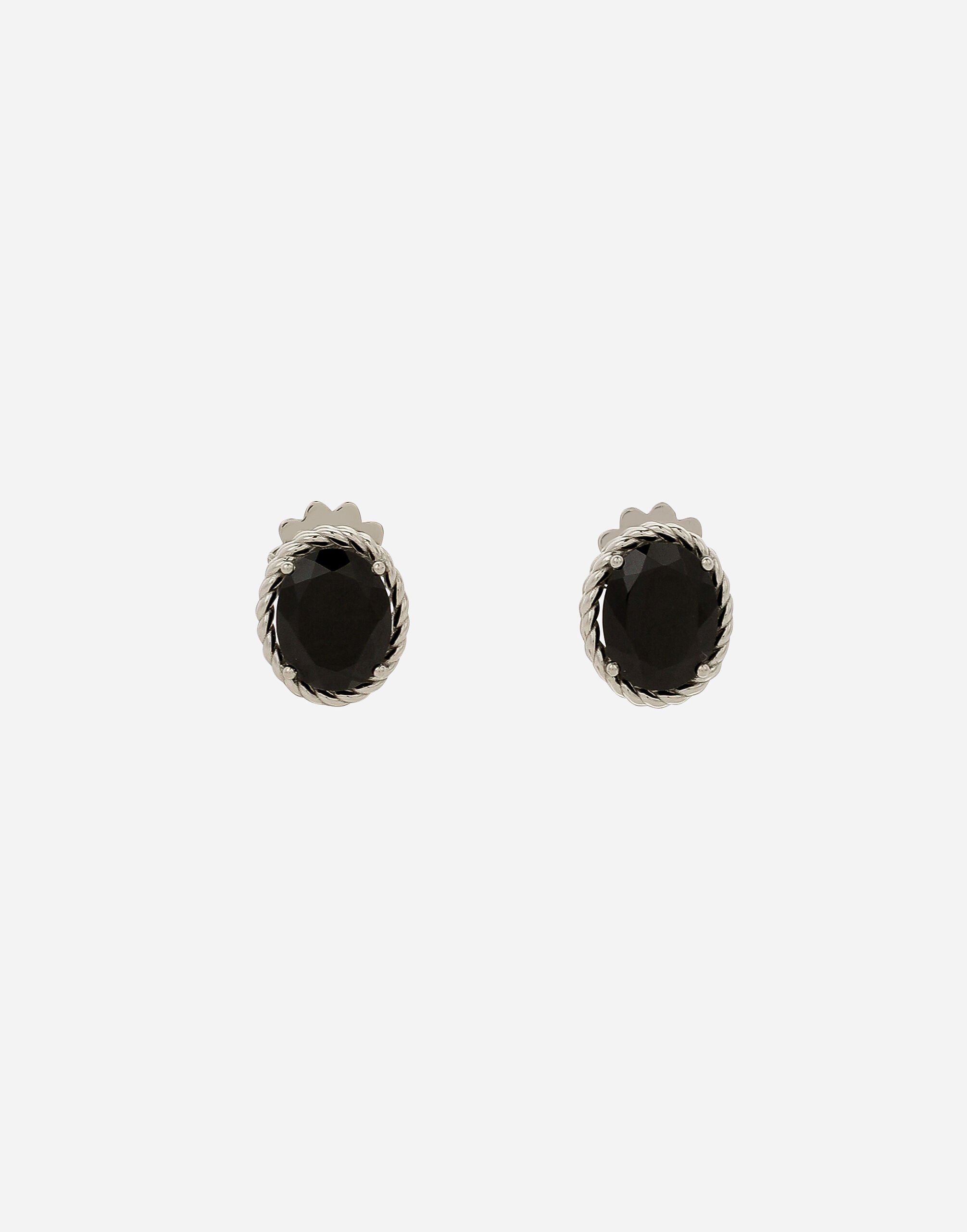 ${brand} Anna earrings in white gold 18Kt and black spinels ${colorDescription} ${masterID}