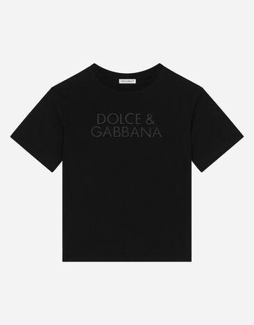 ${brand} T-shirt in jersey con logo Dolce&Gabbana ${colorDescription} ${masterID}