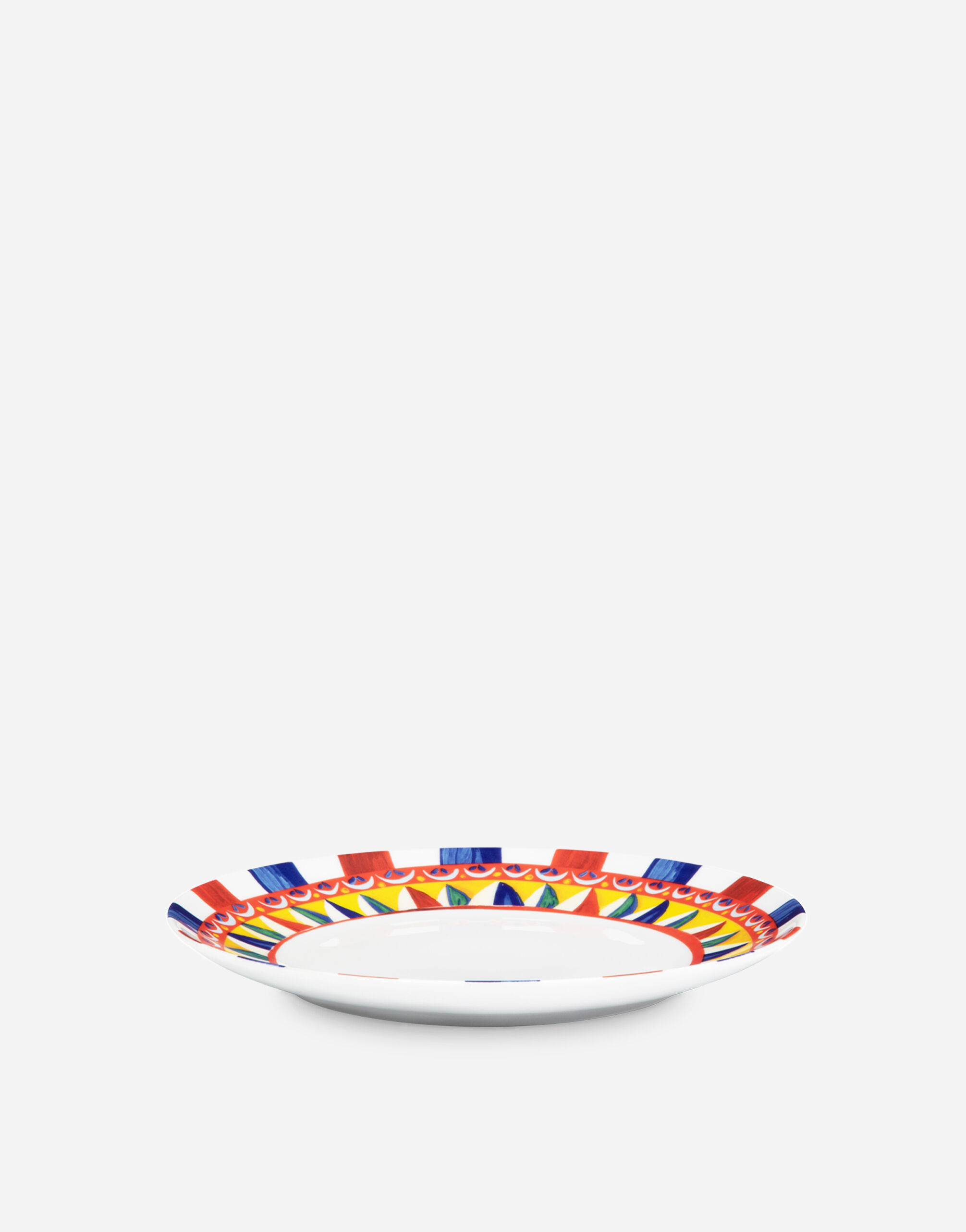 Set 2 Porcelain Dinner Plates in Multicolor | Dolce&Gabbana® US