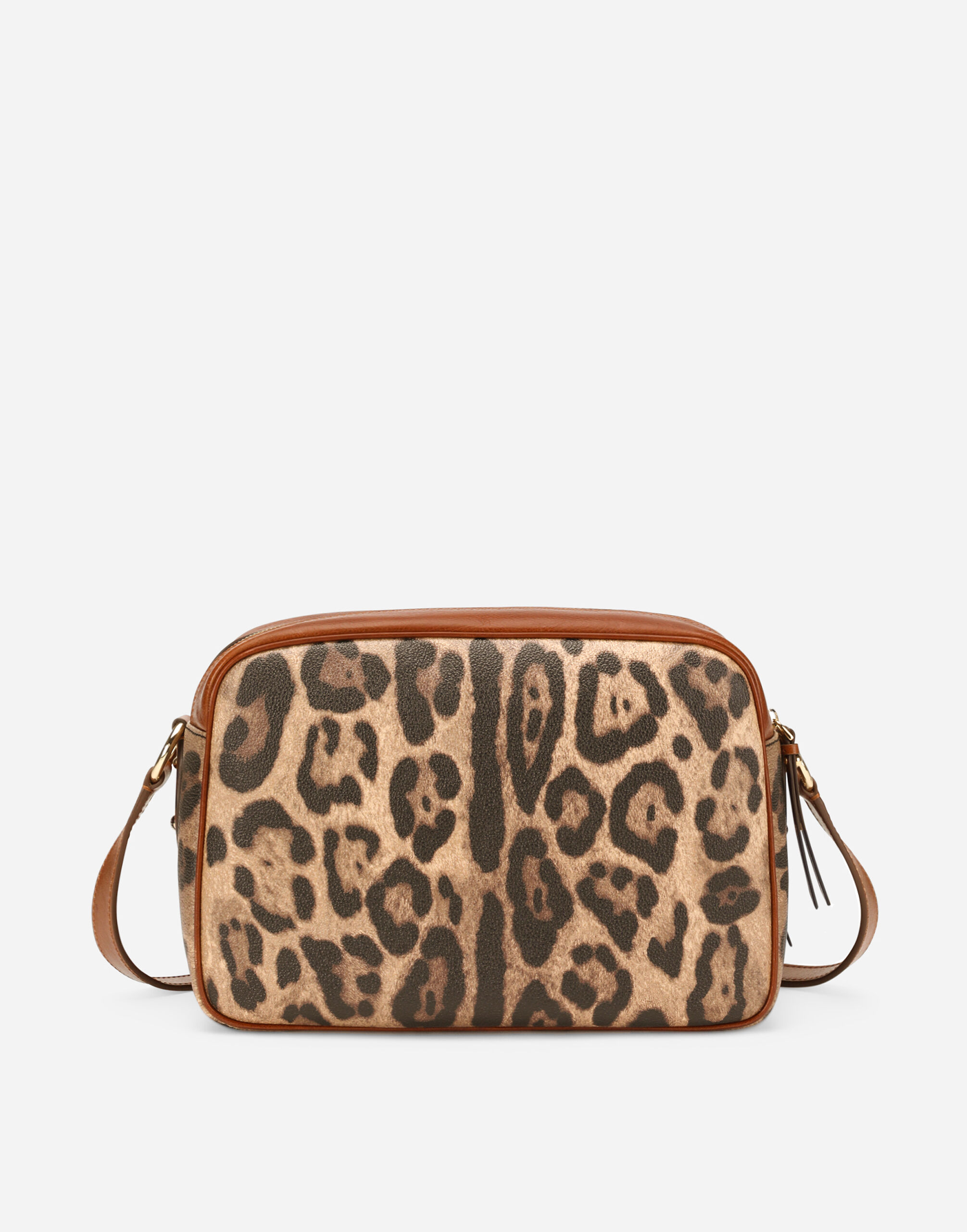 Leopard-print Crespo handbag with branded plate