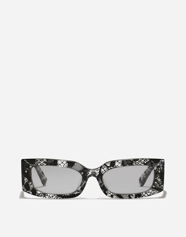 Dolce & Gabbana DG PLAQUE Sunglasses Black Lace VG447AVP871