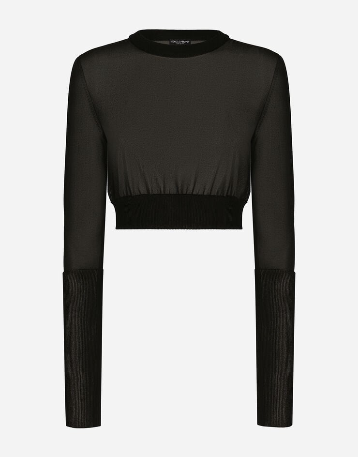 Dolce & Gabbana Viscose sweater Black FXM54TJAIM9
