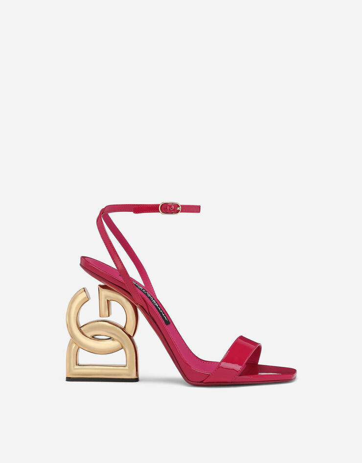 Sandalette 3.5 aus Lackleder | Dolce&Gabbana® Fuchsia Damen in für