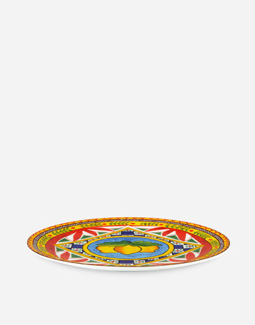 Dolce & Gabbana Assiette de présentation en Porcelaine Multicolore TC0010TCA16