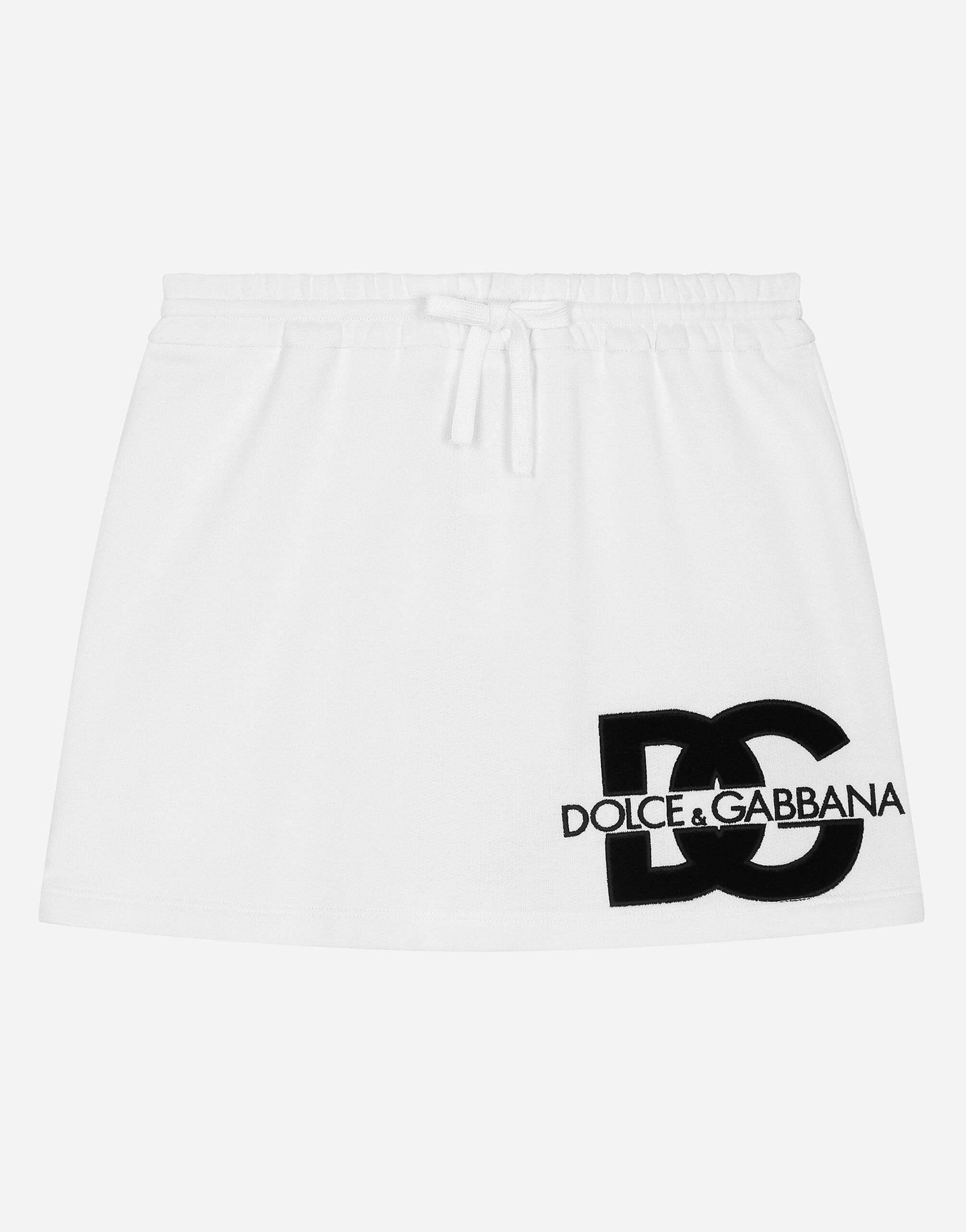 ${brand} Short jersey skirt with DG logo ${colorDescription} ${masterID}