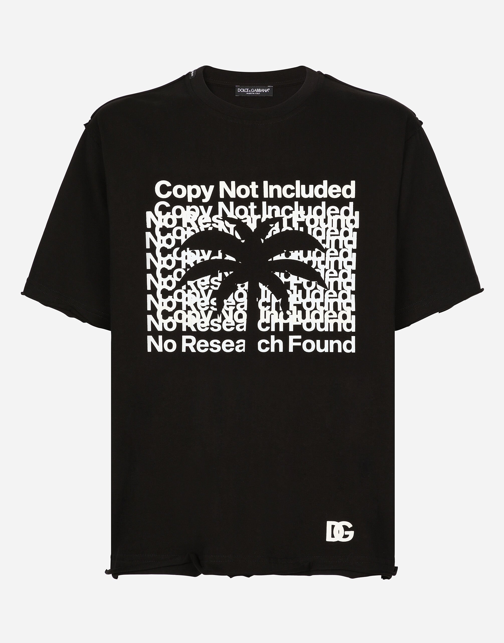 ${brand} Short-sleeved banana-tree-print T-shirt ${colorDescription} ${masterID}