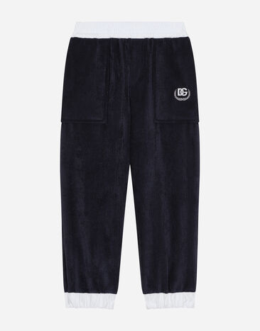 ${brand} Corduroy jogging pants with DG logo ${colorDescription} ${masterID}