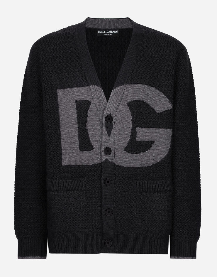 Dolce & Gabbana Cárdigan de lana hecho a mano Gris GXV13TJCVX2