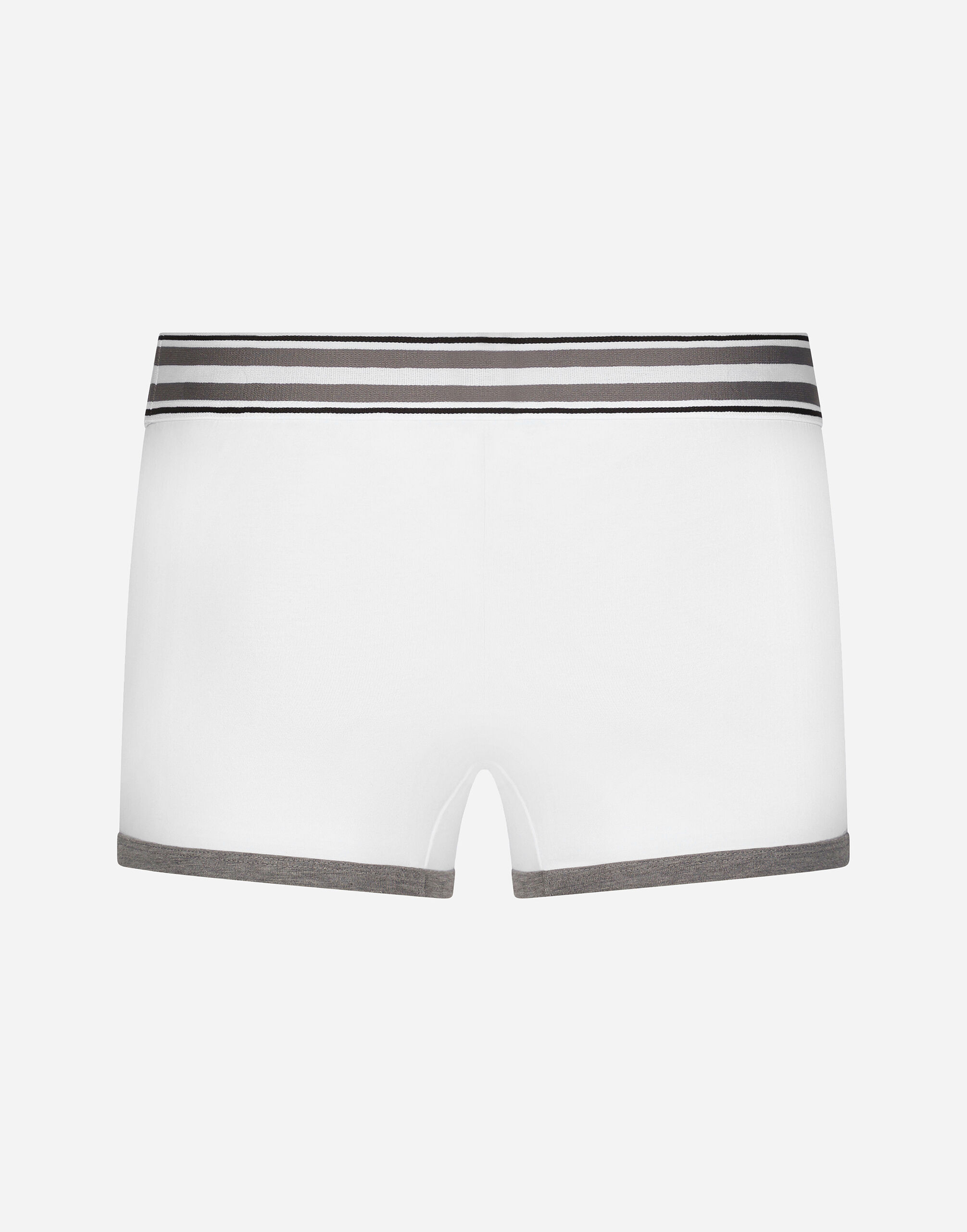 Regular-fit two-way stretch jersey boxers with DG logo in Grey for 