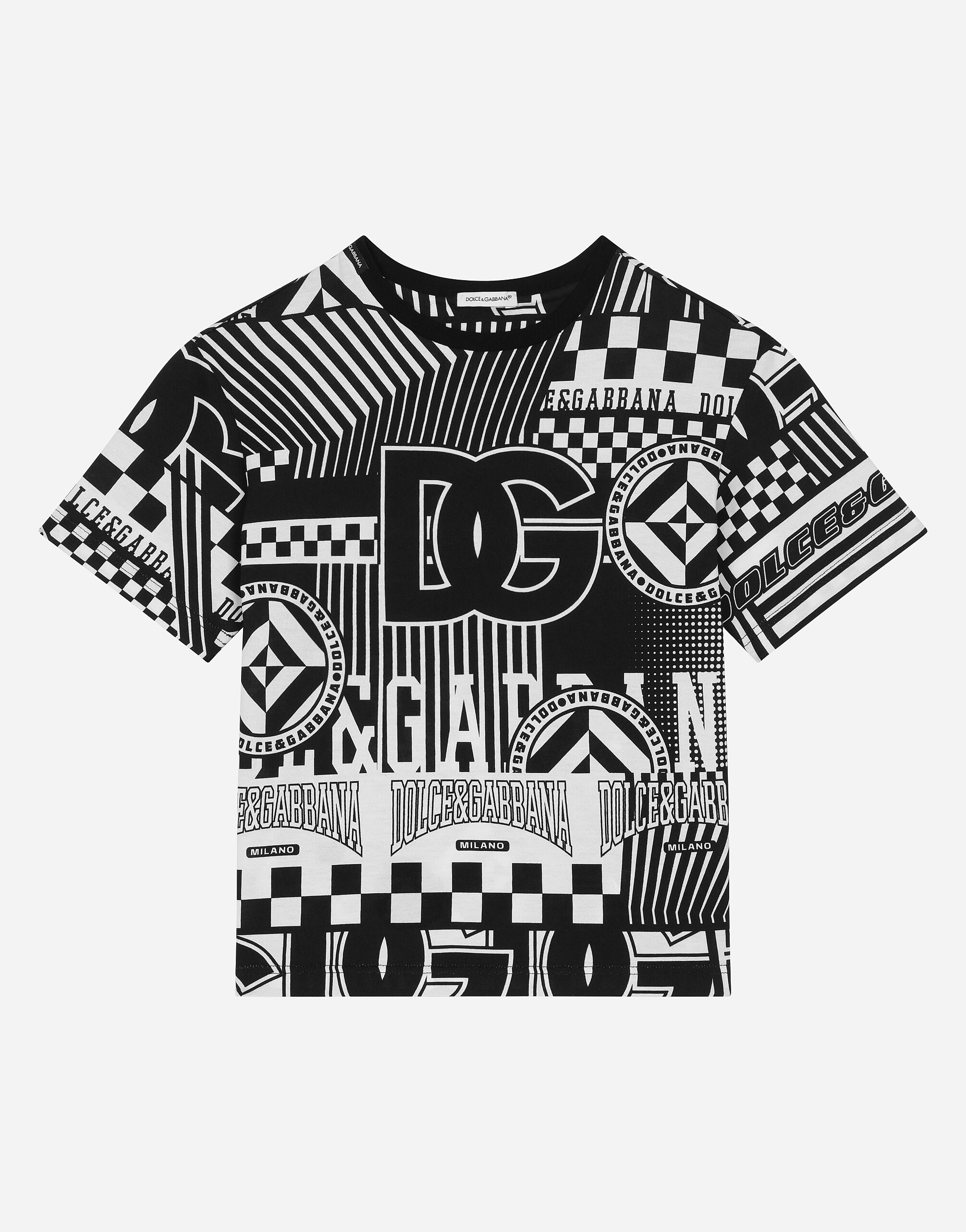 ${brand} Jersey T-shirt with DNA print ${colorDescription} ${masterID}