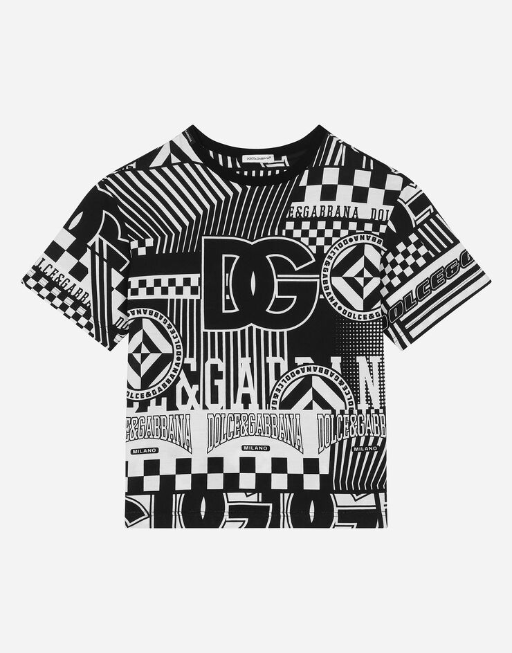 Dolce & Gabbana Jersey T-shirt with DNA print Print L4JTHVII7FA