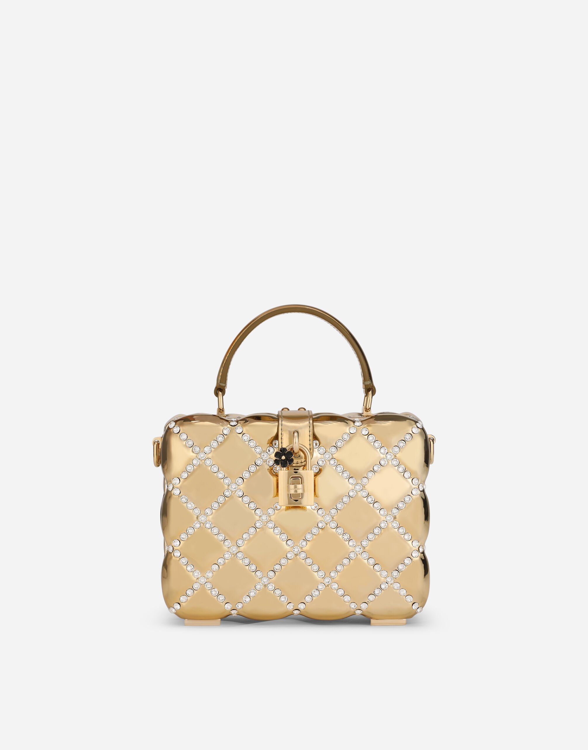 Dolce & Gabbana حقيبة دولتشي بوكس راتنج بحجر الراين مطبعة BB5970AT878