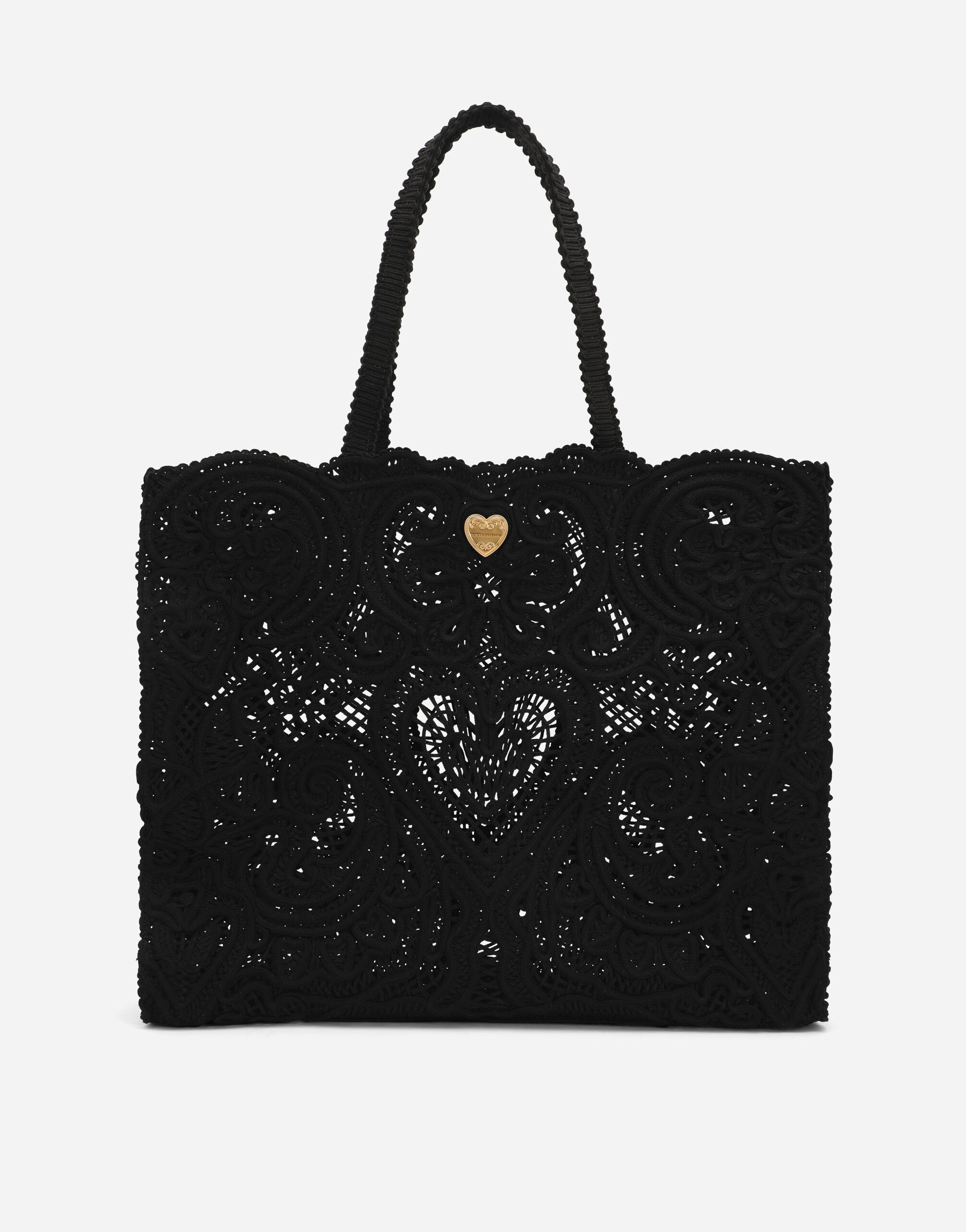 Dolce & Gabbana حقيبة كبيرة من دانتيل كوردونيتو متعدد الألوان BB7655A4547