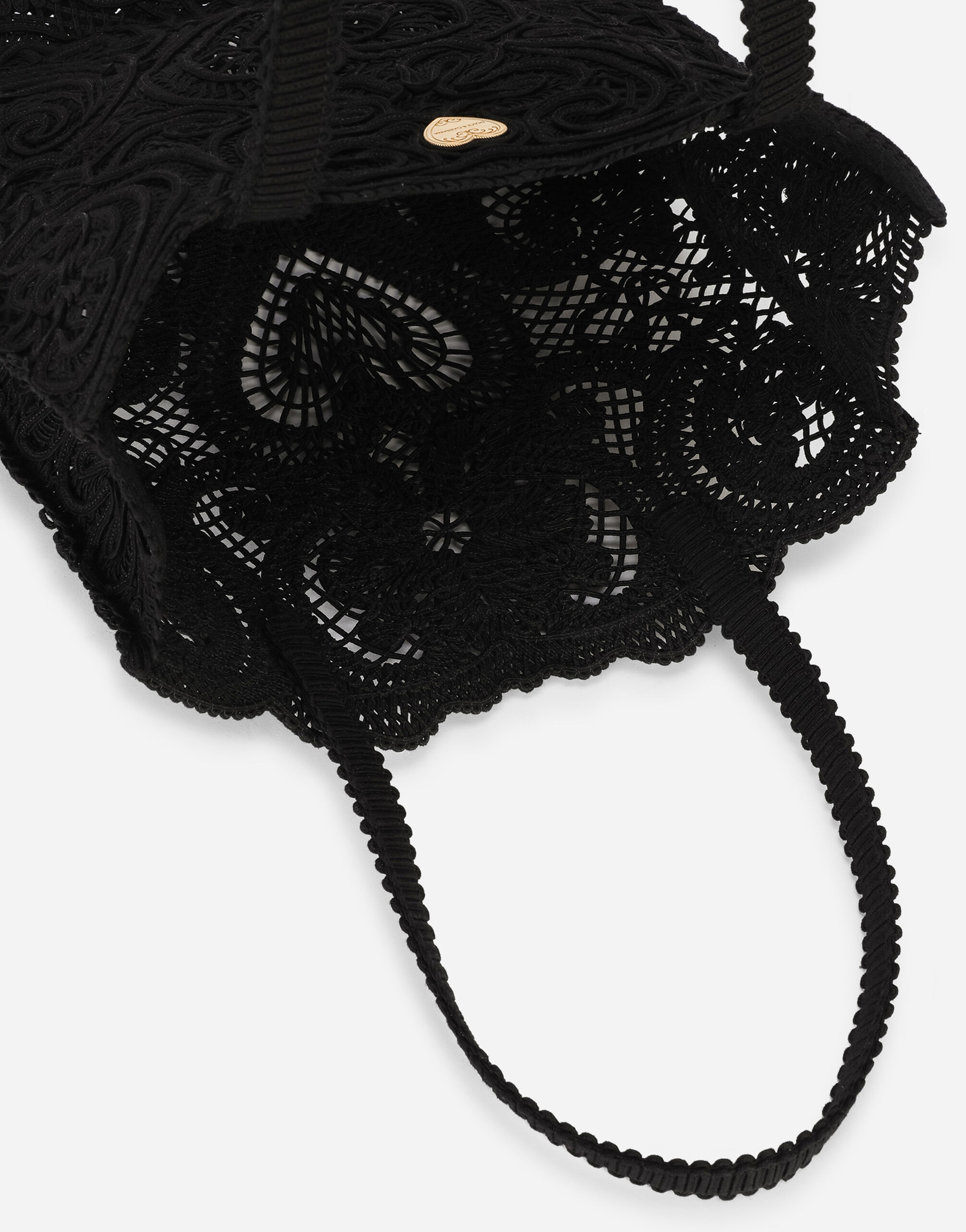 Medium cordonetto lace Beatrice shopper in Black for Women 